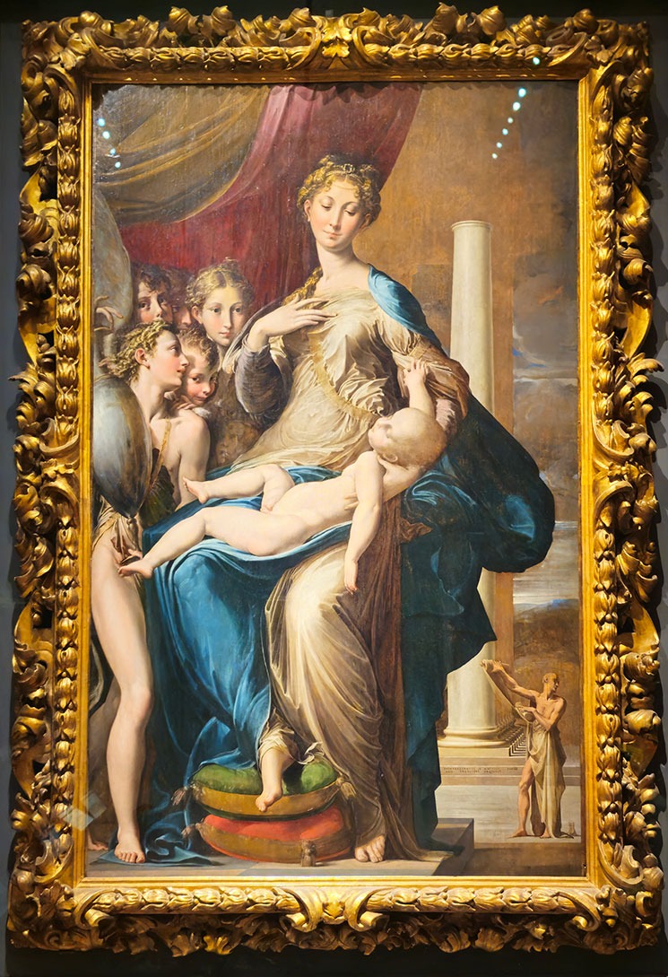 長い首の聖母 - パルミジャニーノ作