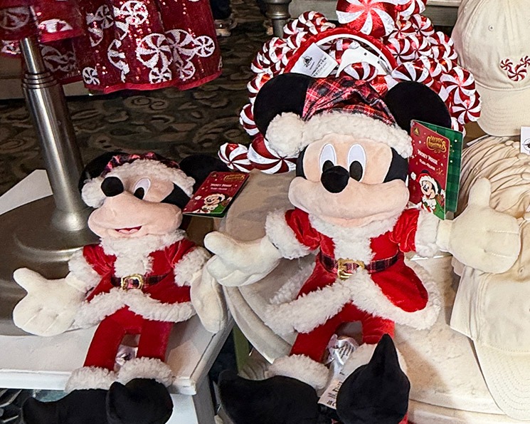 クリスマス サンタコスチューム ミッキー＆ミニーぬいぐるみ