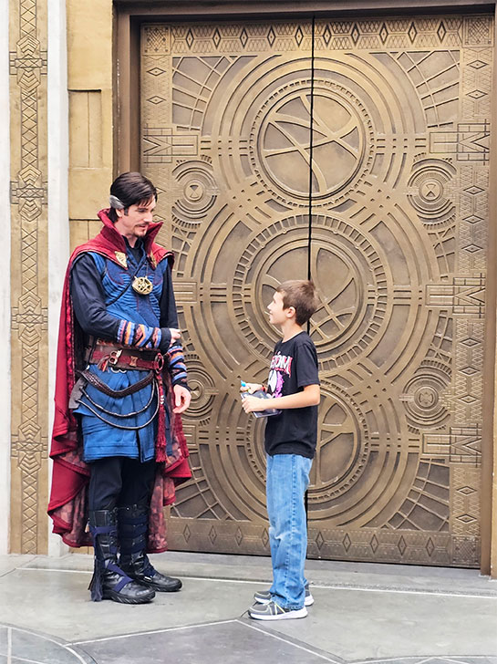 ドクターストレンジのグリーティングの様子