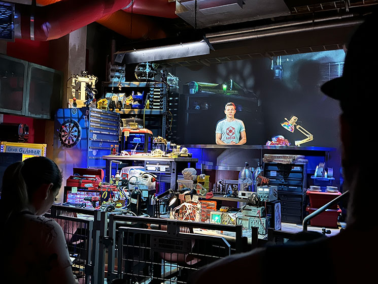 ウェブ・スリンガーズ: スパイダーマン・アドベンチャーの映像鑑賞エリア