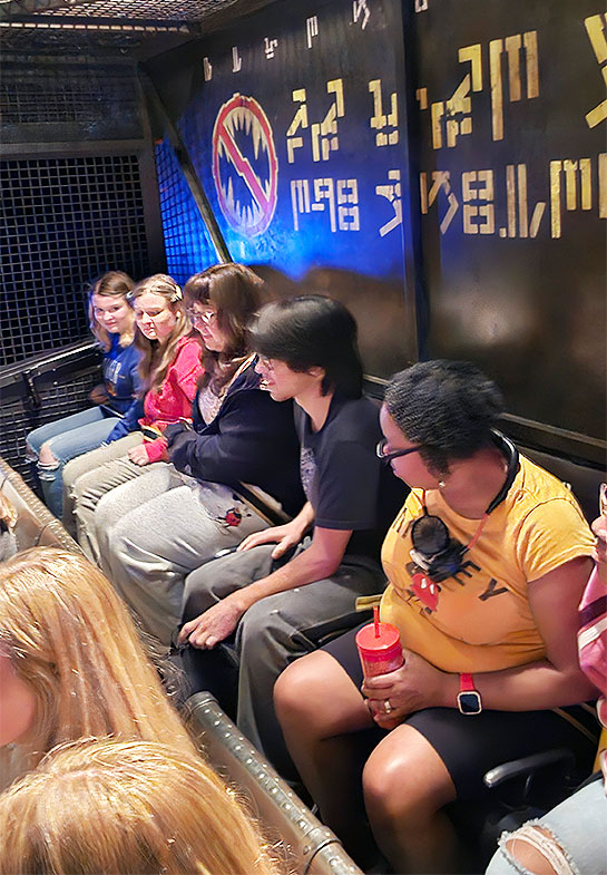 ガーディアンズ・オブ・ギャラクシー搭乗前のキャスト