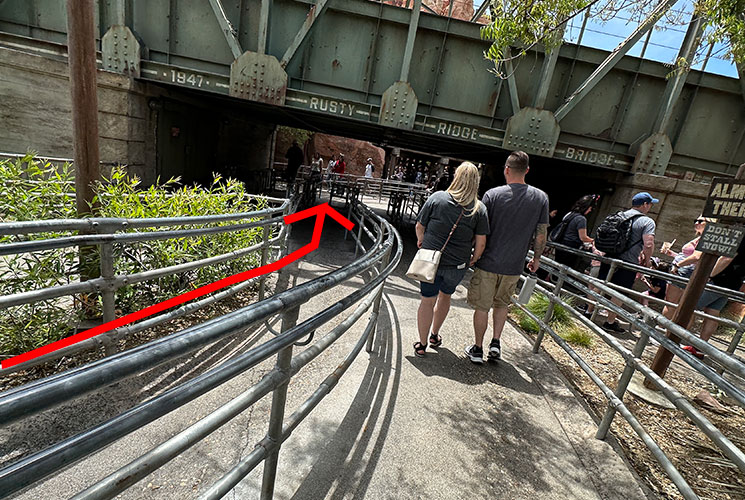 ラジエーター・スプリングス・レーサーのシングルライダーレーン