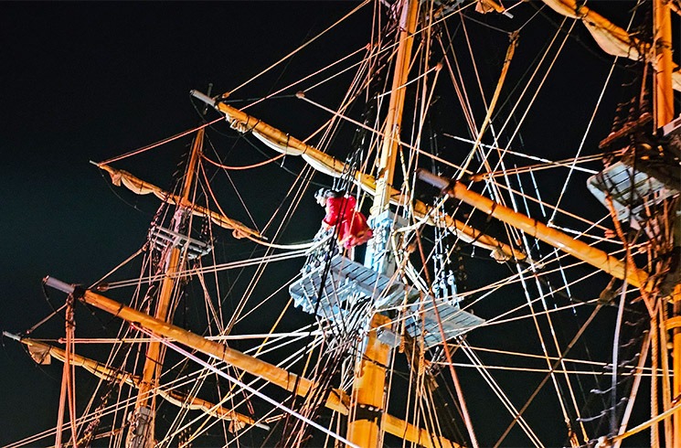ファンタズミック！のショー風景 - フック船長の登場