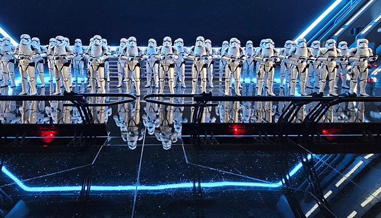 ストームトルーパーが並ぶエリア