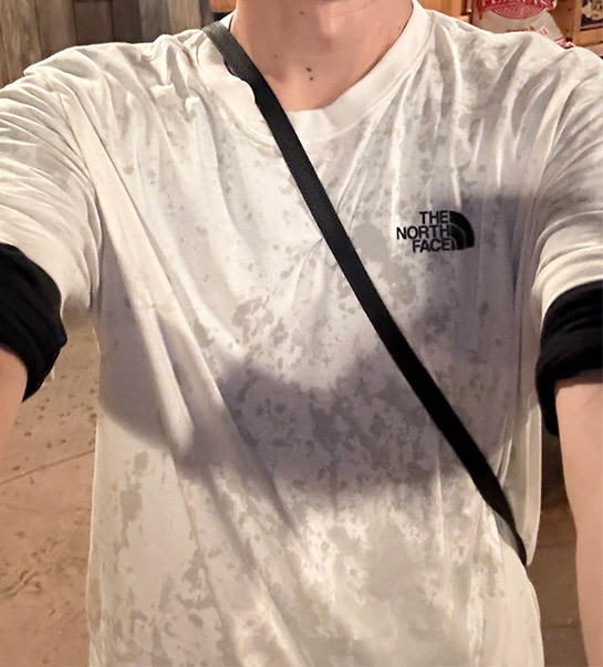 ティアナのバイユー・アドベンチャーでびしょ濡れになった様子