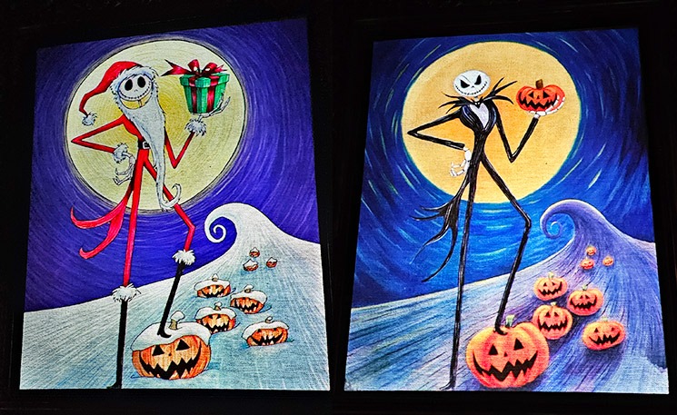 ホーンテッドマンション「ナイトメア・ビフォア・クリスマス版」の装飾