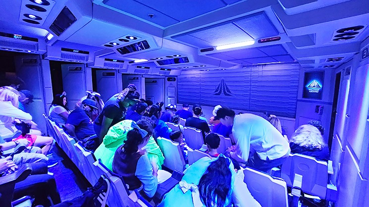 「スターツアーズ」のアトラクション上映エリア