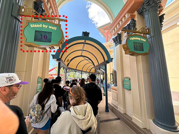 リトル・マーメイド アリエルのアンダーシー・アドベンチャーの待ち時間表示モニター