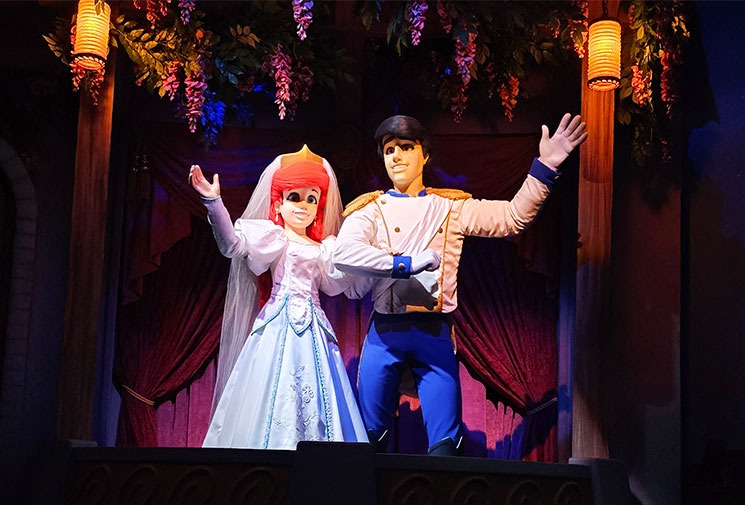 アリエルとエリック王子のシーン