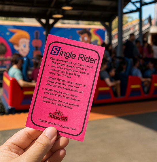 インクレディブルコースター シングルライダーのチケット