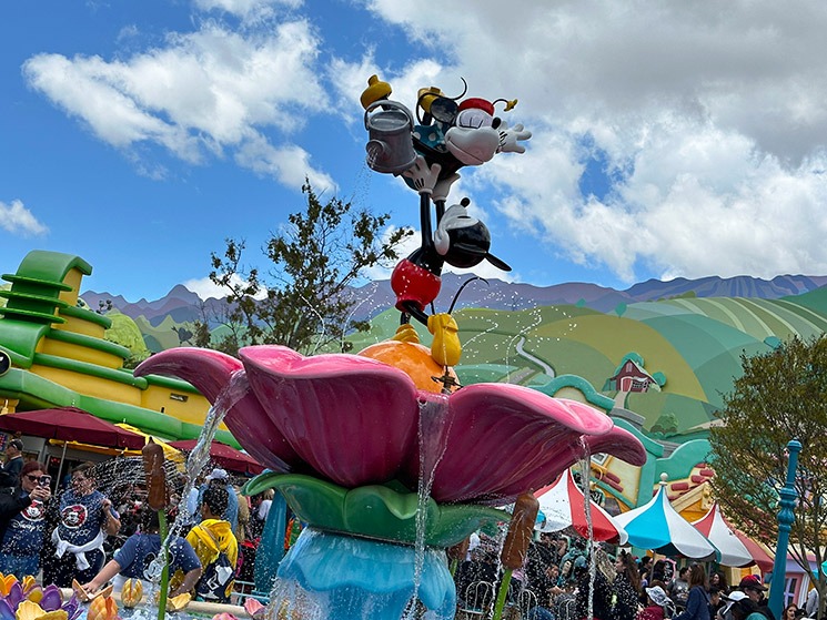 トゥーンタウンの噴水の写真