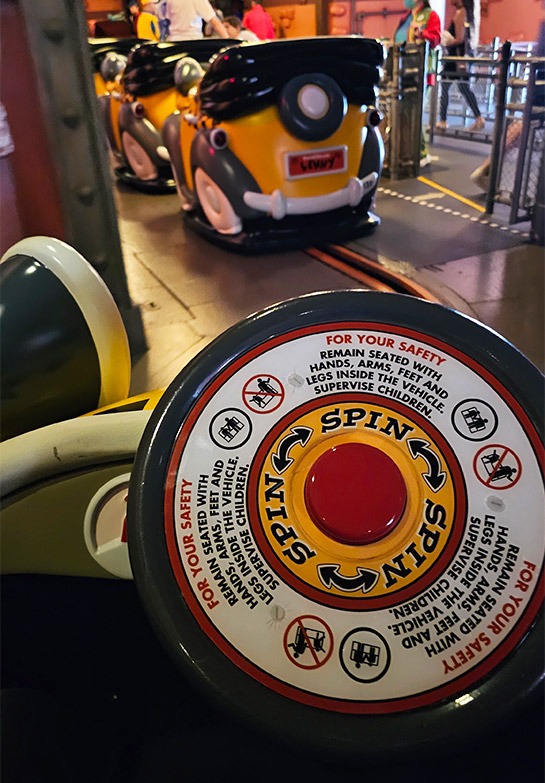 ロジャーラビットの操作ボタン