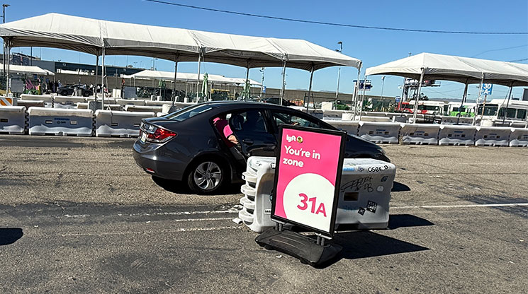 LAX-it Lyft乗り場31Aの様子