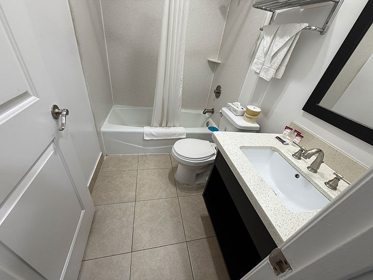 ナイツ イン ダウンタウン ロサンゼルスのバスルーム