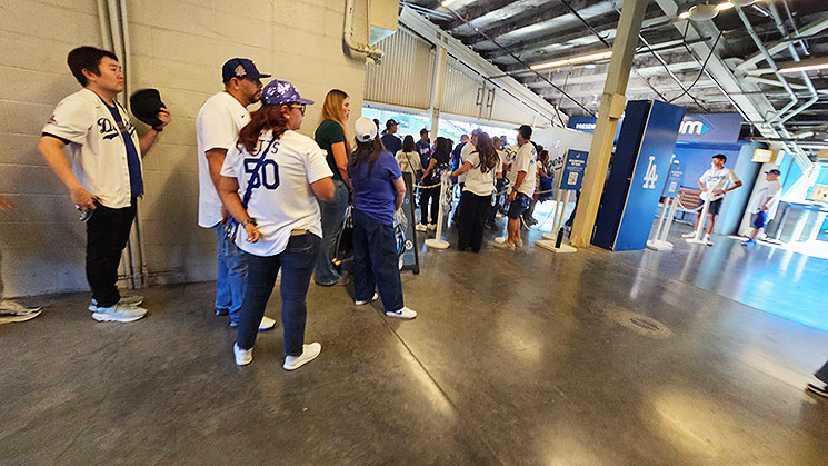 ARフォトブースの行列の様子