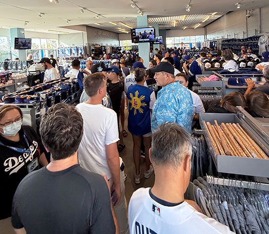 チームストア内の様子