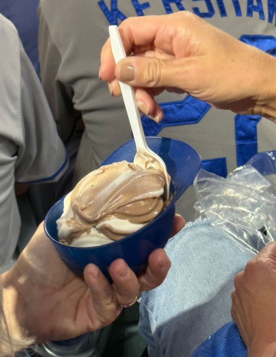 ドジャースタジアムのアイスクリーム