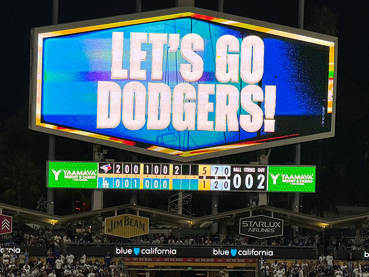 7回表終了時点のスコアボード