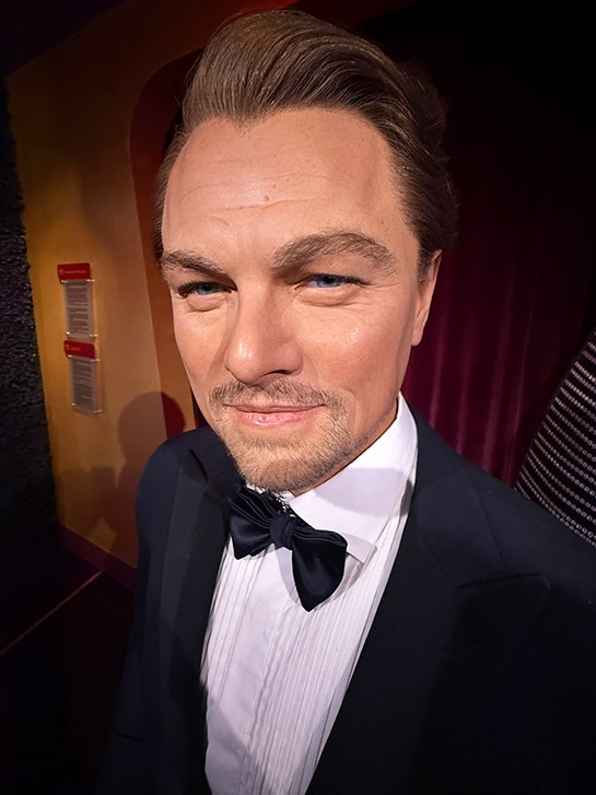 レオナルド・ディカプリオの顔のアップ写真