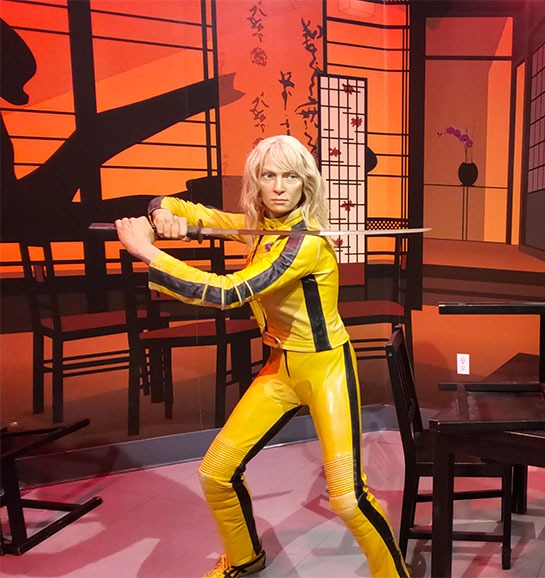 映画『キル・ビル』ザ・ブライド（ユマ・サーマン）の蝋人形