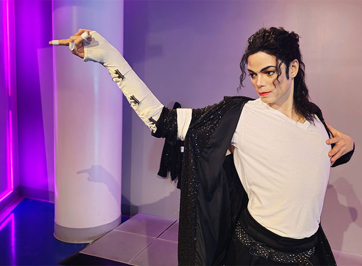 マイケル・ジャクソンの精巧な蝋人形