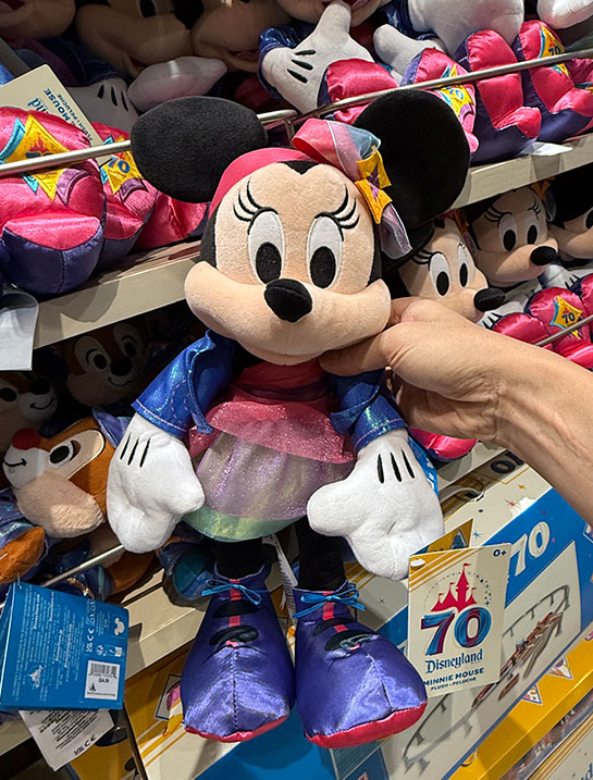 Disneyland 70周年 ミニーマウスぬいぐるみ