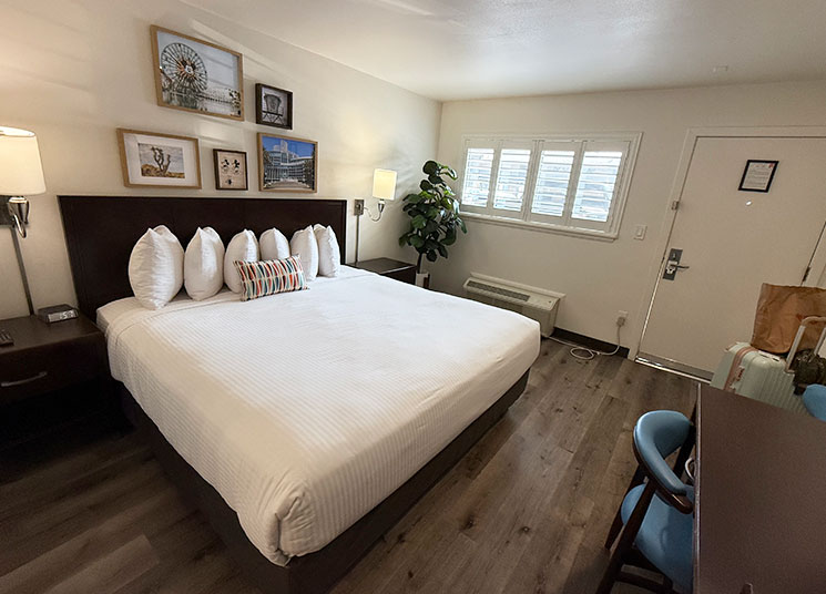 アルパイン インのキングベッド1台のシングルルーム