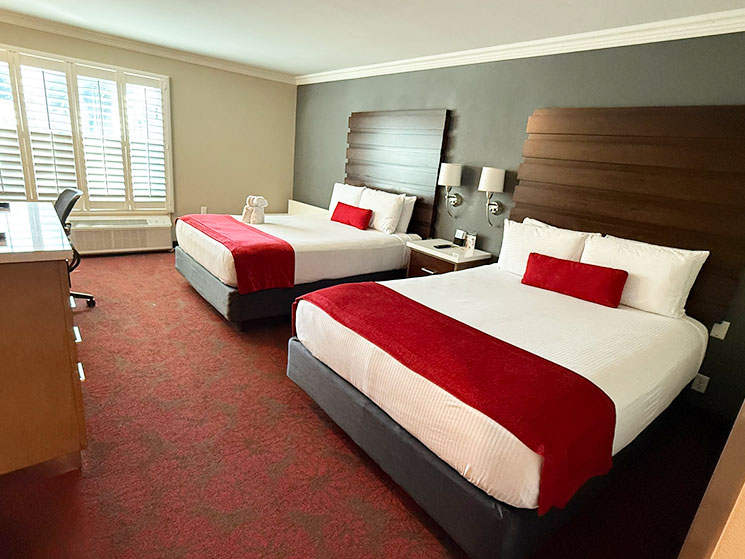 デザート パームズ ホテル ＆ スイーツの客室の広さが分かる室内写真