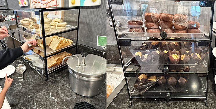 デザート パームズ ホテル ＆ スイーツのパンコーナー