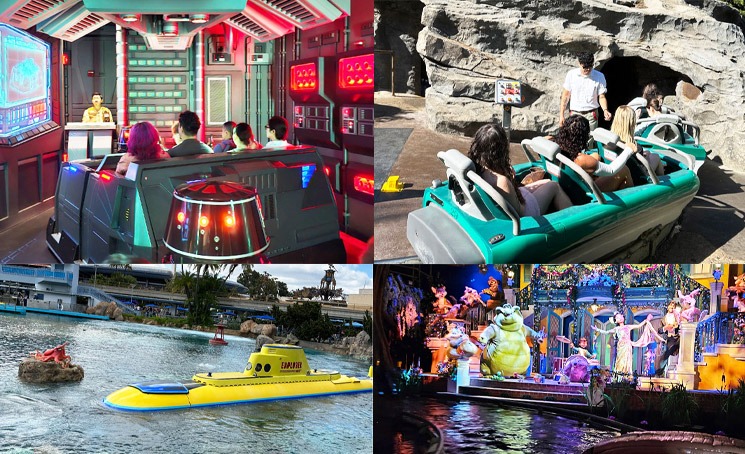 ディズニーランド・パークで体験できるアトラクションの搭乗風景