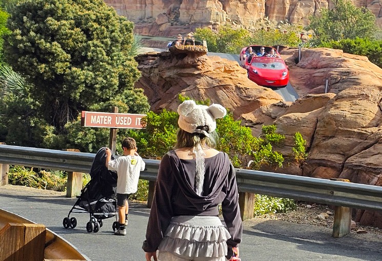 映画『カーズ』の世界を忠実に再現したカーズランドの街並み