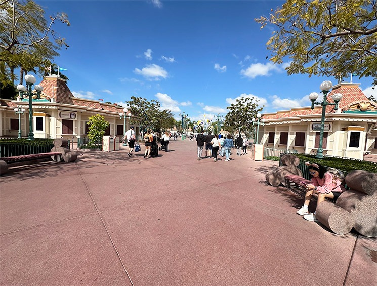 カリフォルニア・ディズニーの広場エスプラネード