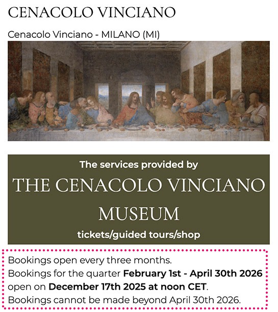 最後の晩餐の公式予約ページ