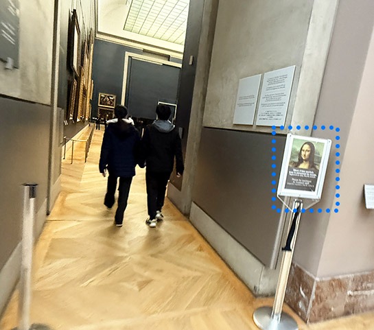 ルーブル美術館 展示室711入口