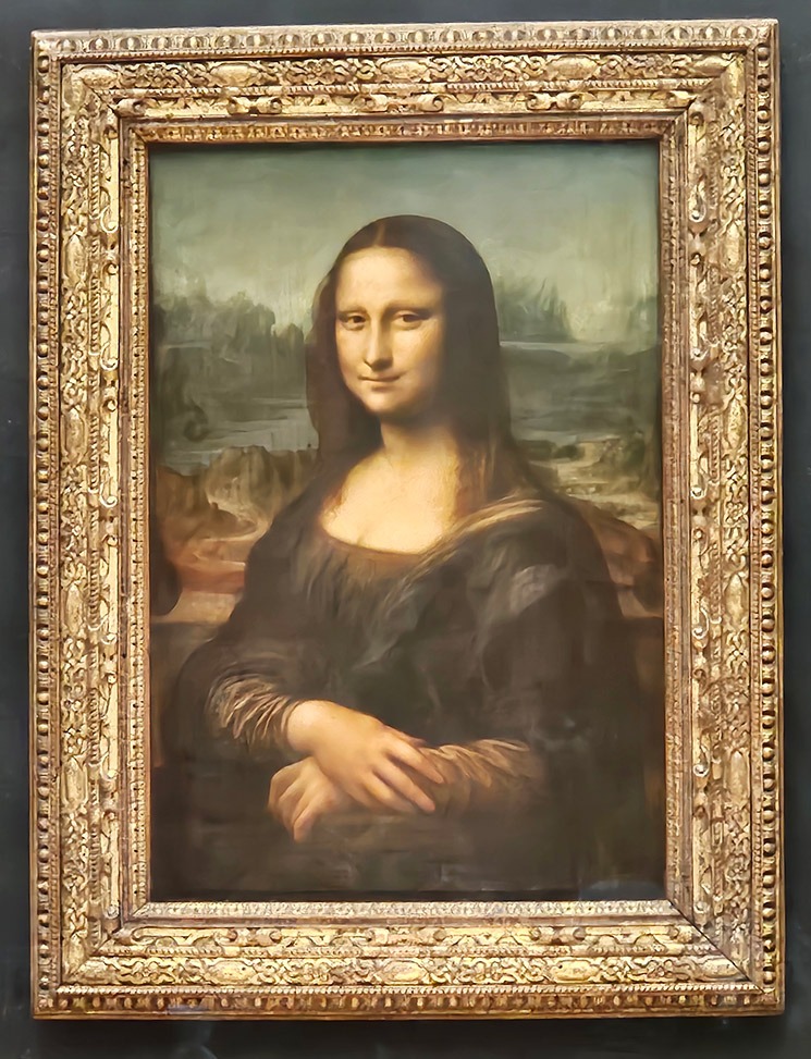 ルーブル美術館 モナ・リザ ズーム撮影例