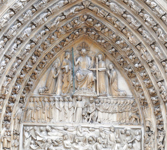 ノートルダム大聖堂 最後の審判のポルタイユ