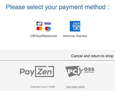 利用するカード会社のロゴを選択