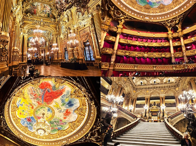 オペラ座 館内の景観と装飾