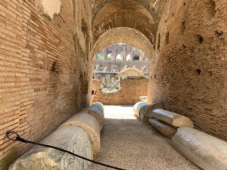 コロッセオ 1階の通路構造と見学ルート