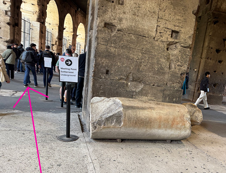 コロッセオ地上階（Level 1）の外周通路