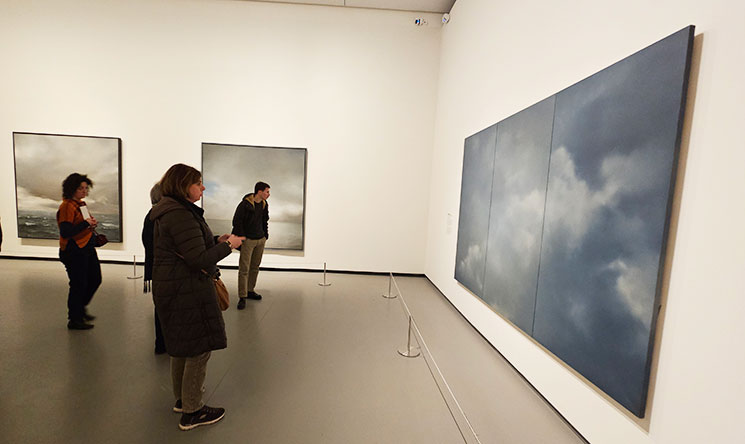 フォンダシオン・ルイヴィトン ゲルハルト・リヒター 大型の抽象画作品