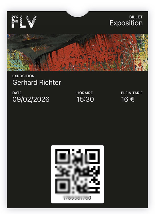 FUNDATION LOUIS VUITTON の入場チケット(ウォレット版)