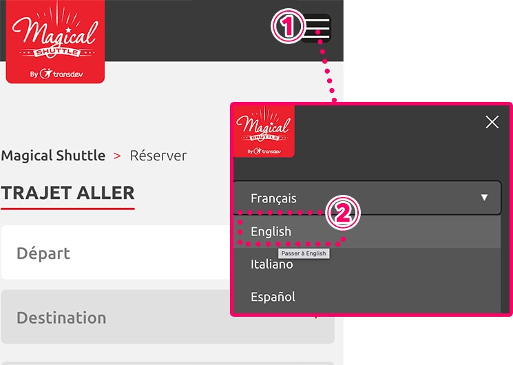 Magical Shuttle(マジカルシャトルバス)の公式ページ