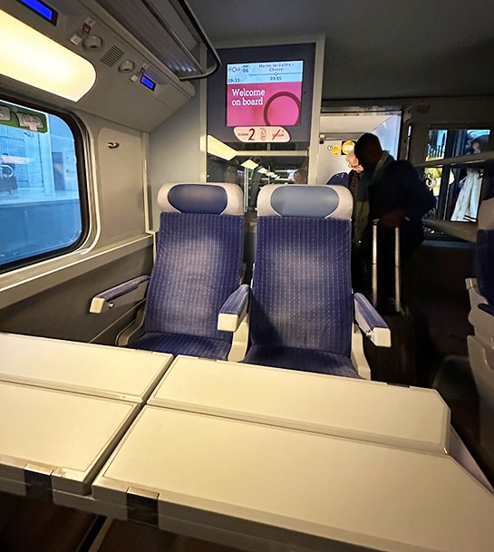 高速鉄道TGV 2等席