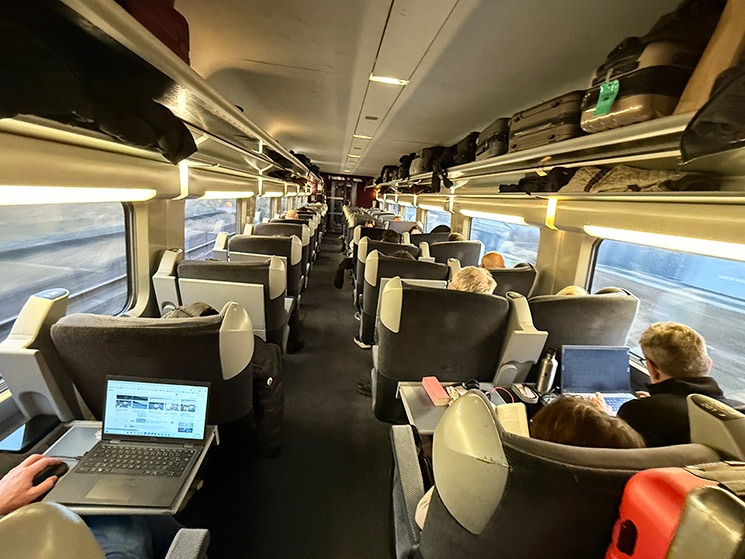 高速鉄道TGV 1等席